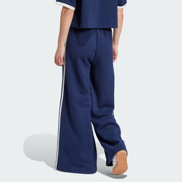 Blue 3S 루즈 프렌치 테리 와이드 레그 팬츠