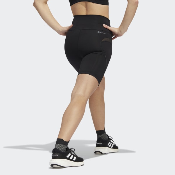 Black Tailored HIIT 45 seconds Training Short Tights DK531