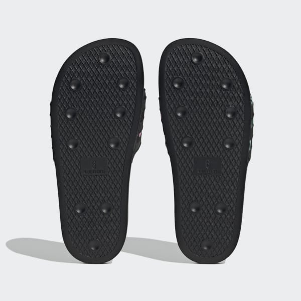 Black Adilette Slides