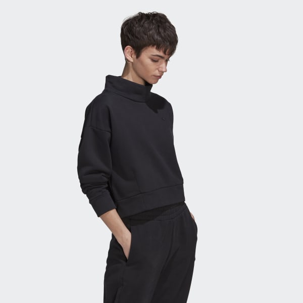 Preto Adicolor Contempo High Neck Sweatshirt CL934