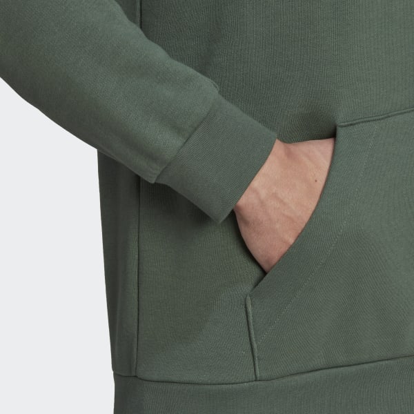 Verde Camisola com Capuz em Fleece Badge of Sport Stadium TR415