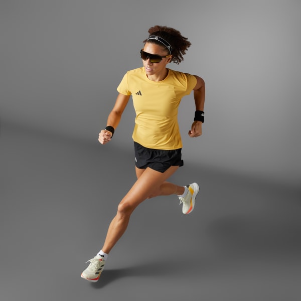 Yellow Adizero Essentials Running Tee