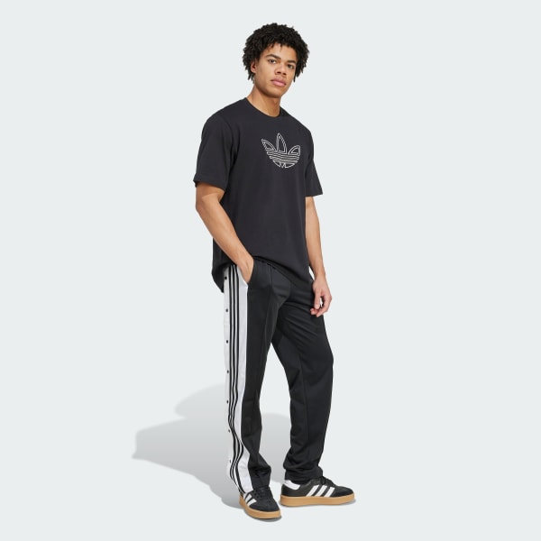 Black Outlined Trefoil Tee