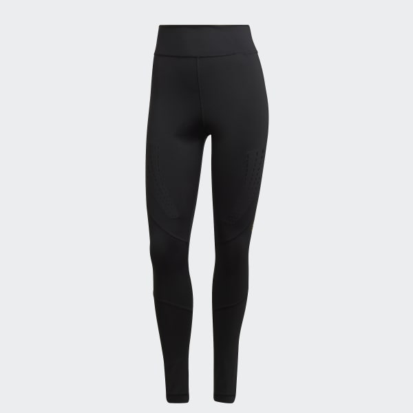 Stella McCartney x Adidas Black/Pink Perforated Knit Leggings L Stella  McCartney Adidas