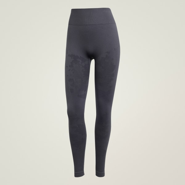 Grey adidas by Stella McCartney TrueStrength Seamless Yoga Leggings