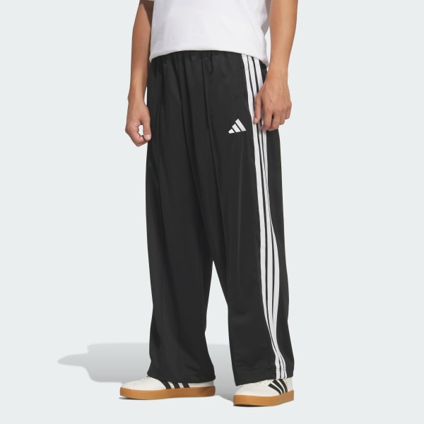 Black 스타디움 트라이콧 루즈핏 스트레이트 팬츠