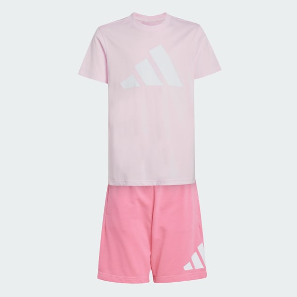 Rosa Conjunto Playera Essentials Kids
