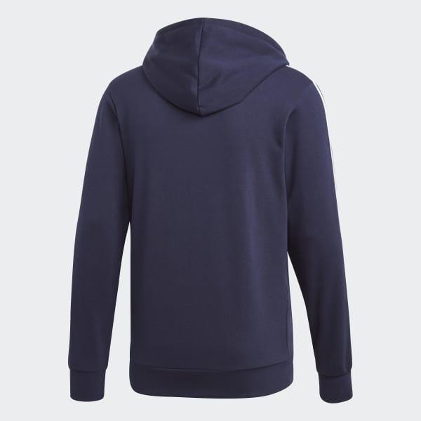 Azul Casaca Deportiva Essentials 3 Tiras