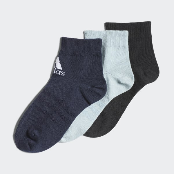 Grey Ankle Socks 3 Pairs YY208