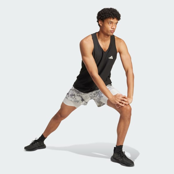 Grey Own The Run Spray Dye 2-In-1 Short