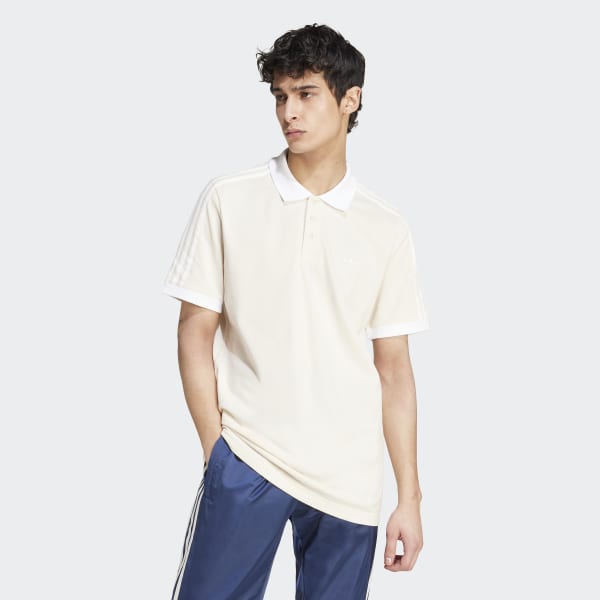 adidas Adicolor Classics 3-Stripes Polo Shirt - White | Free