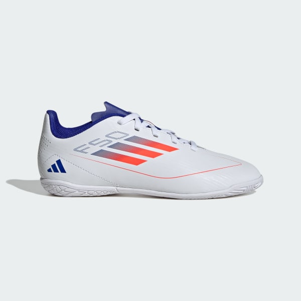 Branco Botas de Futebol F50 Club – Pavilhão (Criança)
