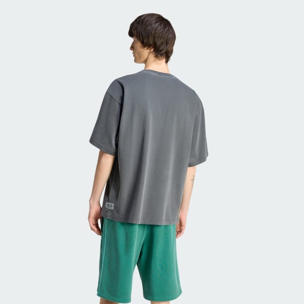 Cinza CAMISETA PREMIUM ESTAMPA DA COM EFEITO LAVADO ADIDAS ORIGINALS