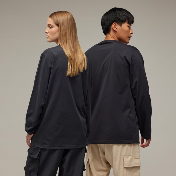 Black Y-3 Premium Long Sleeve Tee