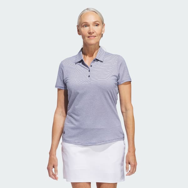 Azul Playera Polo de Manga Corta Ottoman Para Mujer