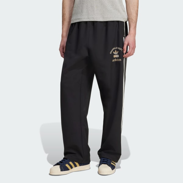 Black adidas Originals Dept. Woven Firebird Track Pant