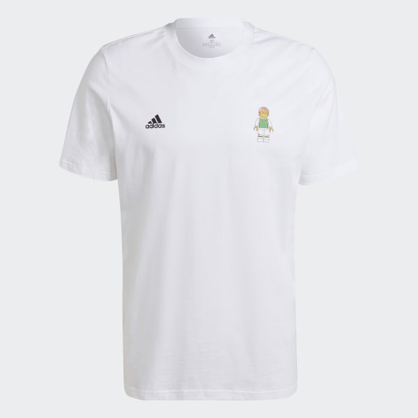 White adidas x LEGO® Football Graphic T-Shirt QF170