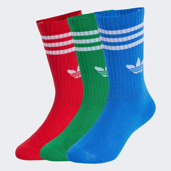 Red Crew Socks 3 Pairs