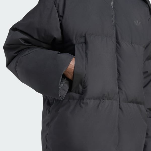 adidas Originals Duck Down Puffer Jacket - Black | Free Shipping