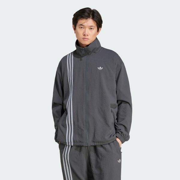 Xam Áo Track Top Vải Sọc Nhăn Fashion Firebird