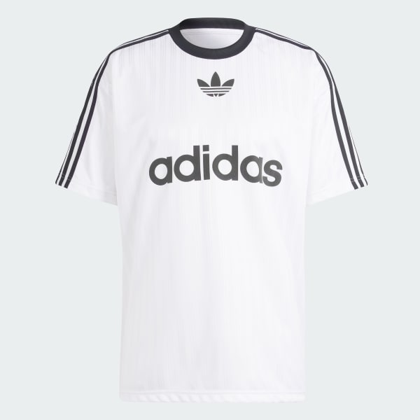 Shirts & Tops Adidas | Adicolor Tricolor T-Shirt Blanc Homme • AYDI