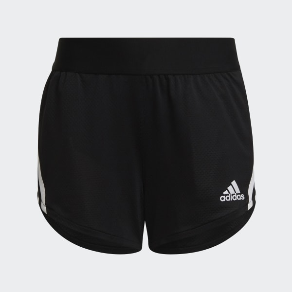 Czerń AEROREADY Training 3-Stripes Knit Shorts