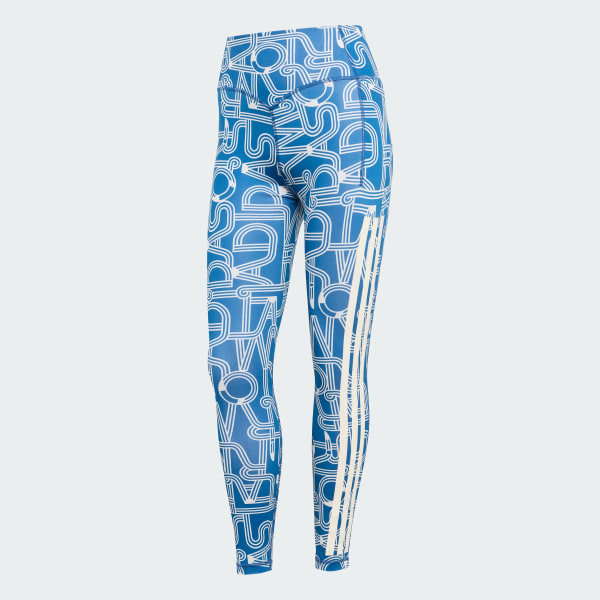 Blue ADIDAS x RIO FARM RIO OPTIME LEGGINGS