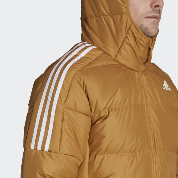 Καφέ Essentials Midweight Down Hooded Jacket
