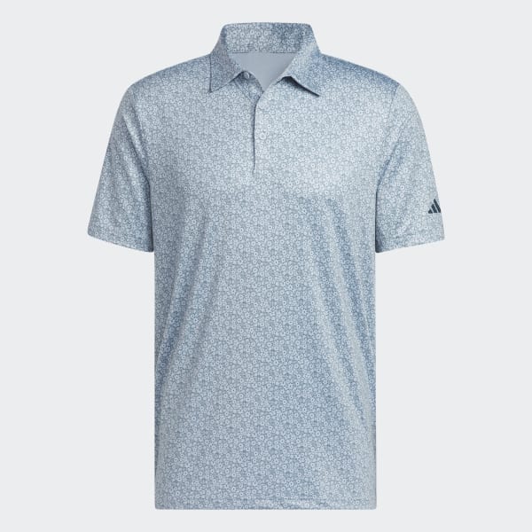 Blue Ultimate365 Allover Print Golf Polo Shirt