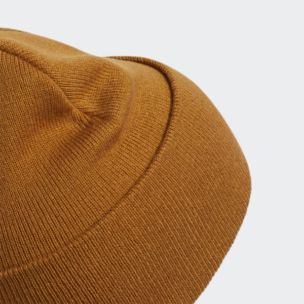 Brown Oversize Cuff Beanie