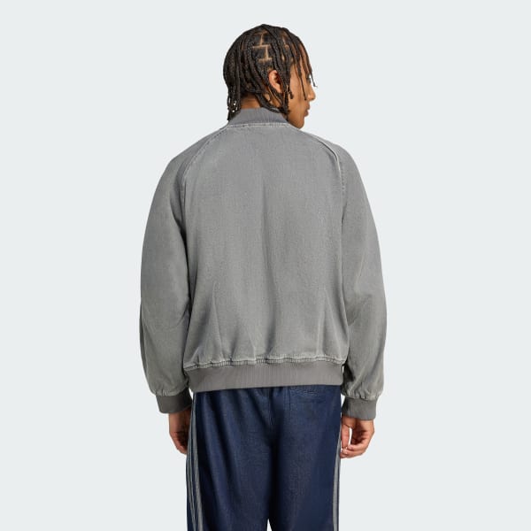 Grey SST Adicolor Loose SST Denim Black Wash Jacket