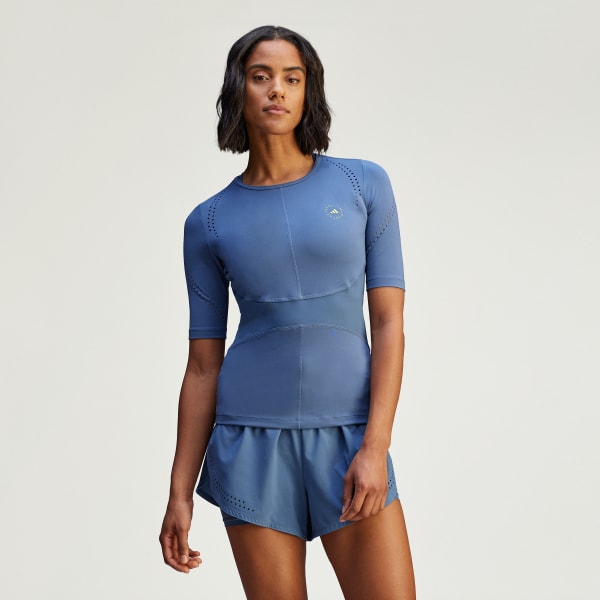 Blue adidas by Stella McCartney TruePurpose Training Tee