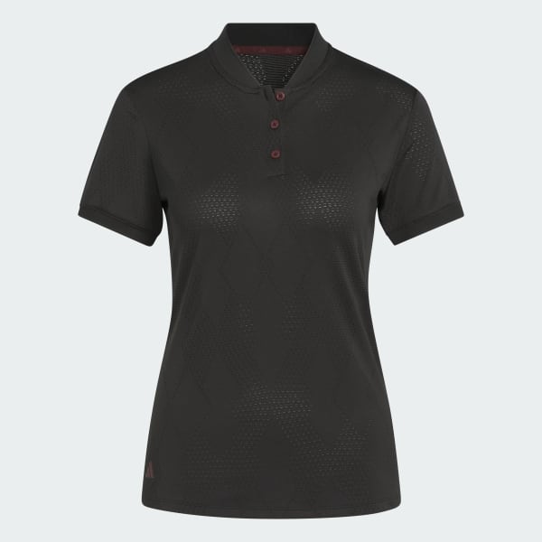 Μαύρο Ultimate365 Diamond Jacquard Polo Shirt