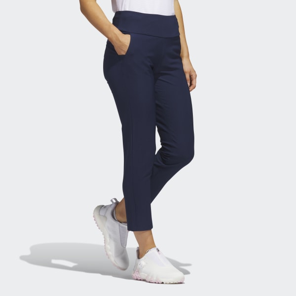 Blue Pull-On Ankle Trousers