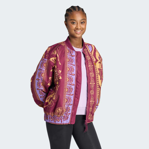 Red adidas X Farm Varsity Jacket