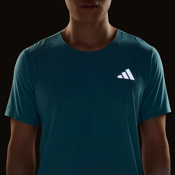 adidas Adizero Running Tee - Turquoise | Free Shipping with