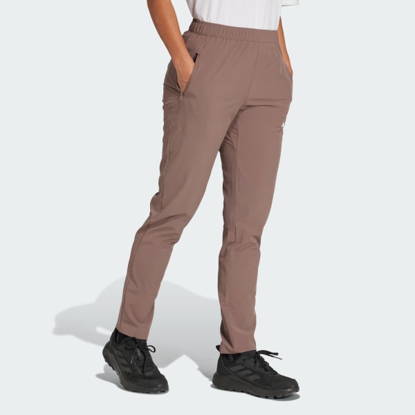 hnědá Kalhoty Multi Essentials Stretch