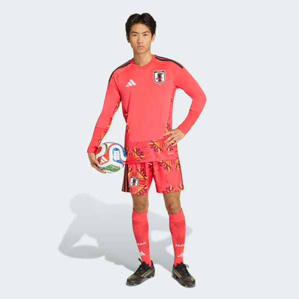 adidas Japan 26 Home Goalkeeper Jersey Long Sleeve - Red | Free