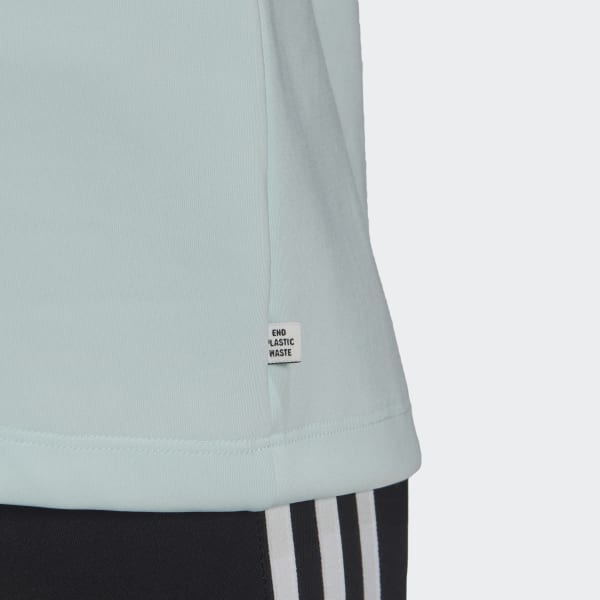 Azul T-shirt Justa 3-Stripes Adicolor Classics (Plus Size) KA107