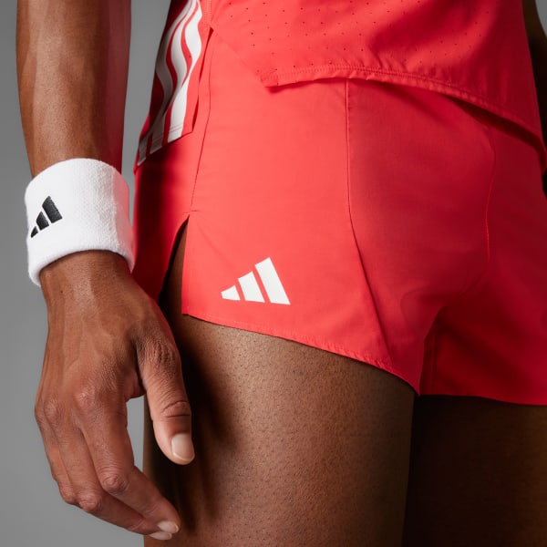 Red Adizero Essentials Running Shorts