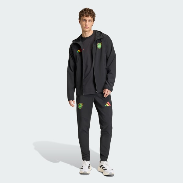 Schwarz Jamaika x Bob Marley Tiro Travel Full Zip Windbreaker