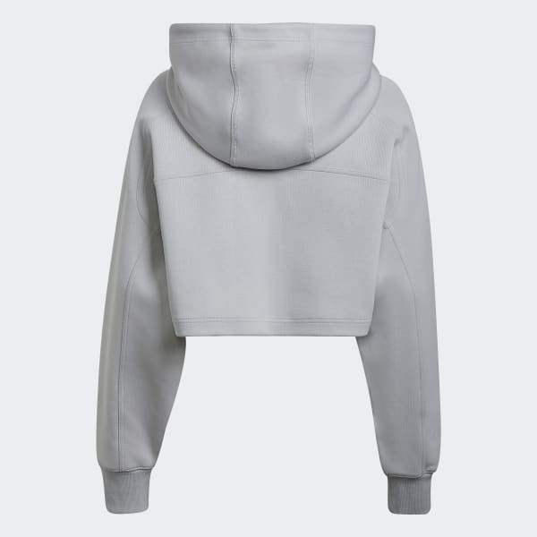 Adidas running sale cropped pullover hoodie