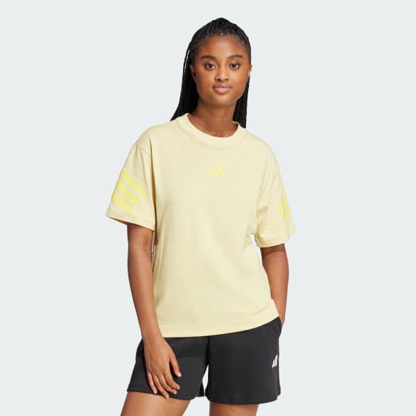 Yellow Future Icons 3-Stripes Tee