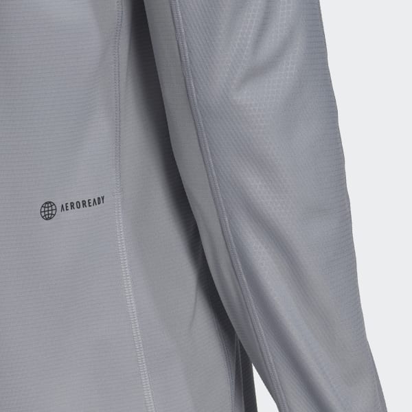 Gra Workout PU-Coated Long Sleeve t-skjorte SX357