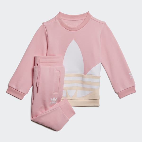 adidas originals oversized sweatshirt in dusky pink