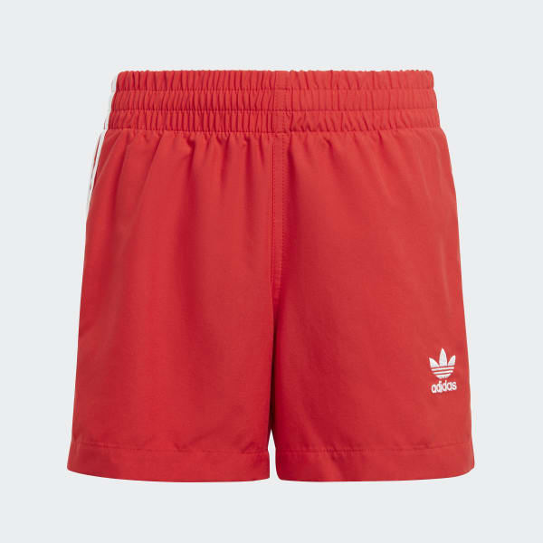 cervená Plavecké šortky Originals Adicolor 3-Stripes