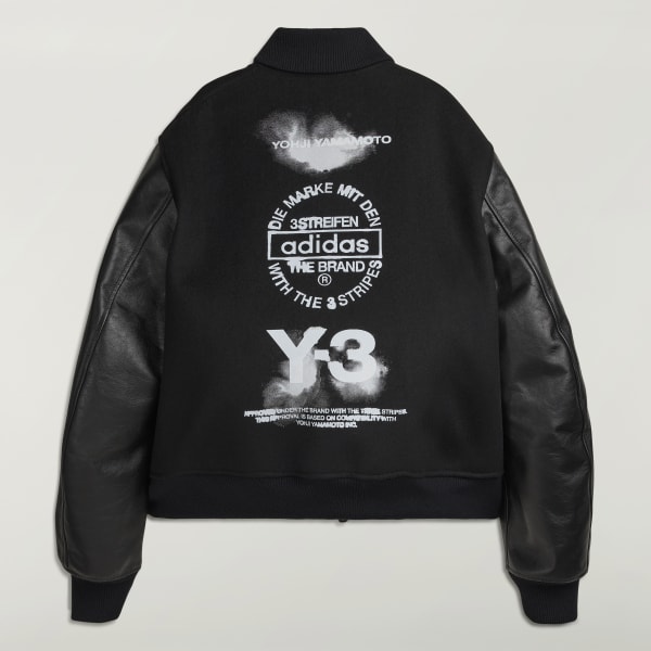adidas Y-3 Letterman Jacket - Black | Free Shipping with adiClub