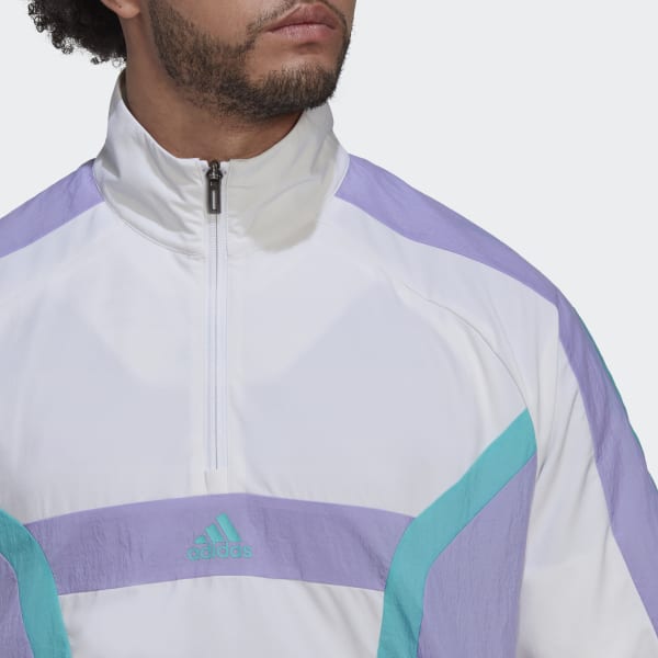White Training Quarter-Zip Top E7212