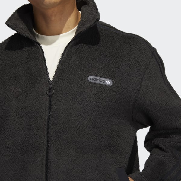 Adidas Originals Firebird Sherpa Track Jacket Focus Olive / Black