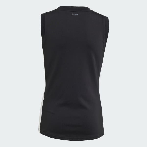 Negro Camiseta de Voleibol Quickset Sin Mangas para Niños